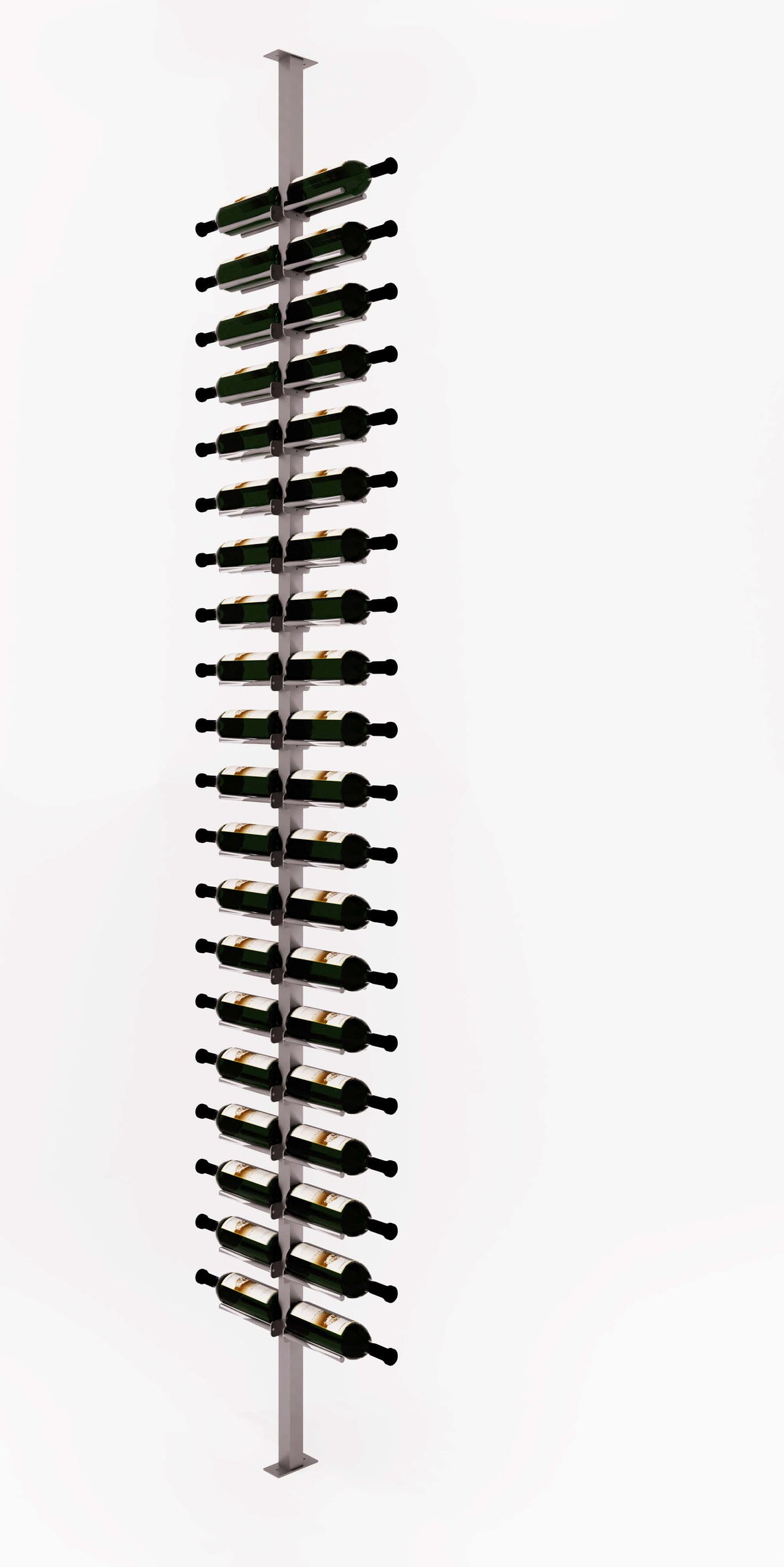 Wine Rack Post VintageView Vino Rails Post Kit: Two-Sided Cork Forward Floating Wine ...