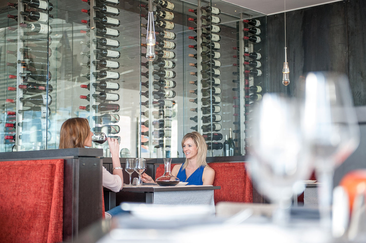 VintageView Two-Sided Floating Wine Rack Kit (42-84 Bottles)