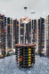 VintageView Two-Sided Floating Wine Rack Kit (42-84 Bottles)