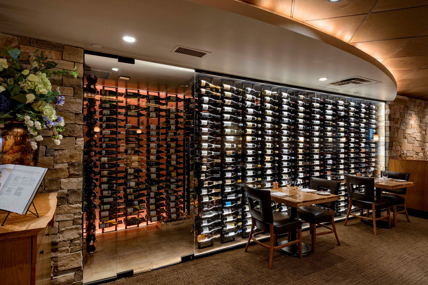 VintageView Two-Sided Floating Wine Rack Kit (42-84 Bottles)