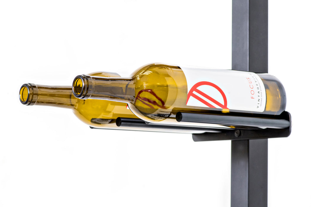 VintageView Vino Rails Post Kit: Two-Sided Cork Forward Floating Wine Rack (40-120 bottles)