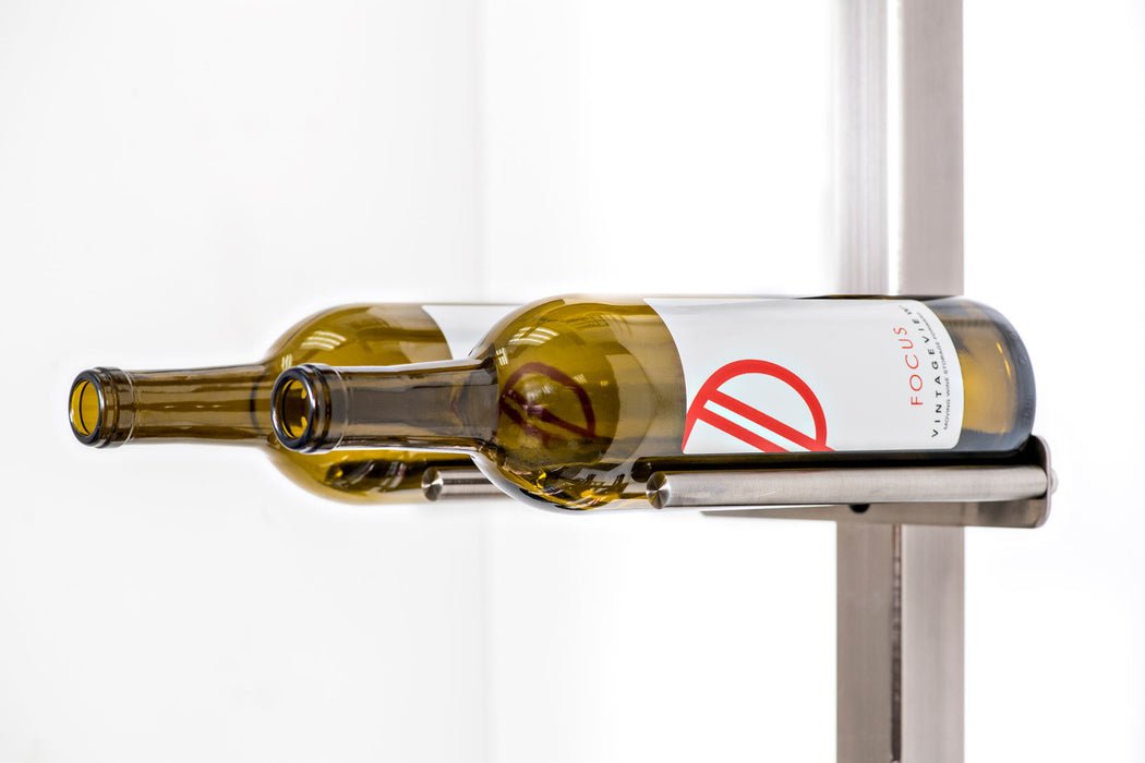 VintageView Vino Rails Post Kit: Two-Sided Cork Forward Floating Wine Rack (40-120 bottles)