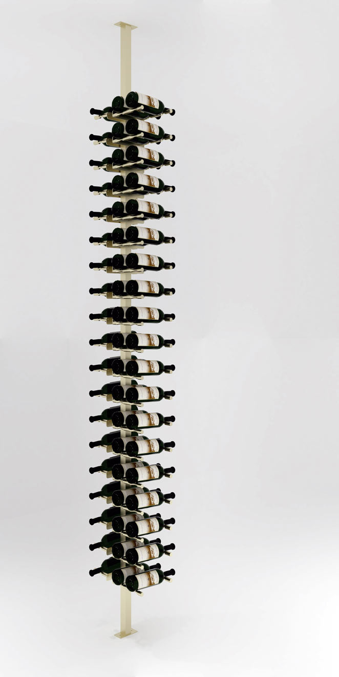 VintageView Vino Pins Post Kit: Two-Sided Label Forward Floating Wine Rack (40-80 bottles)