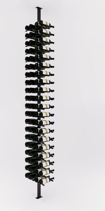 VintageView Vino Pins Post Kit: Two-Sided Label Forward Floating Wine Rack (40-80 bottles)
