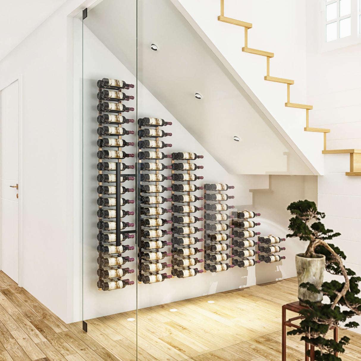 VintageView 'Under the Stairs' Wine Wall Rack Kit (63-189 Bottles)