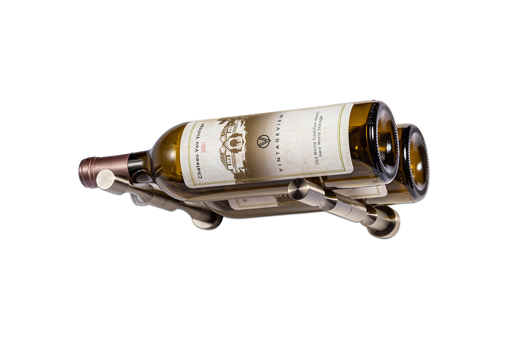 VintageView Vino Pins Wall Mounted Metal Wine Rack Kit (2 Bottles)
