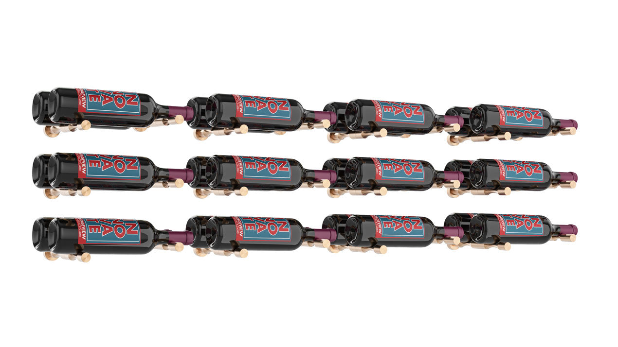 VintageView Vino Pins Designer Kit (12-bottle layout): Wall Mounted Wine Rack Display