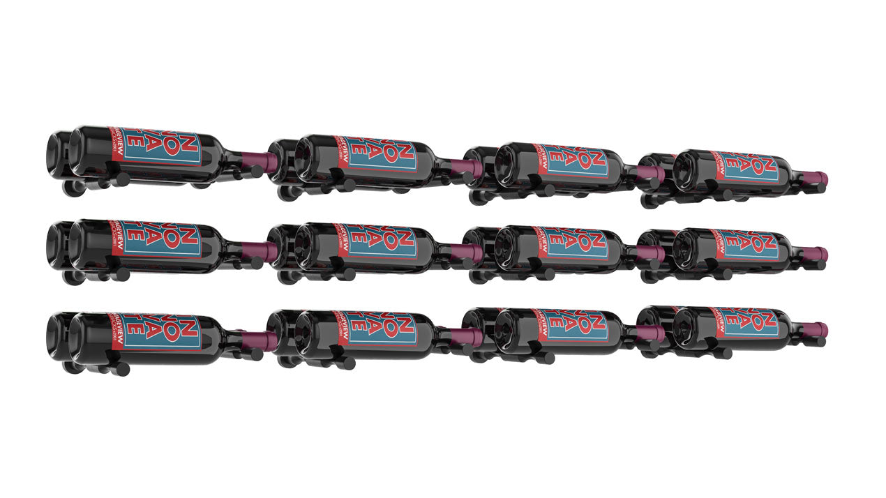 VintageView Vino Pins Designer Kit (12-bottle layout): Wall Mounted Wine Rack Display