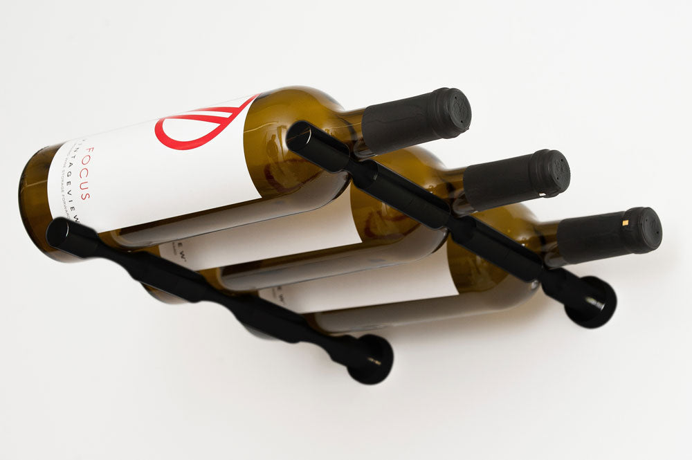 VintageView Vino Pins 3-Bottle Metal Wine Rack Peg Kit