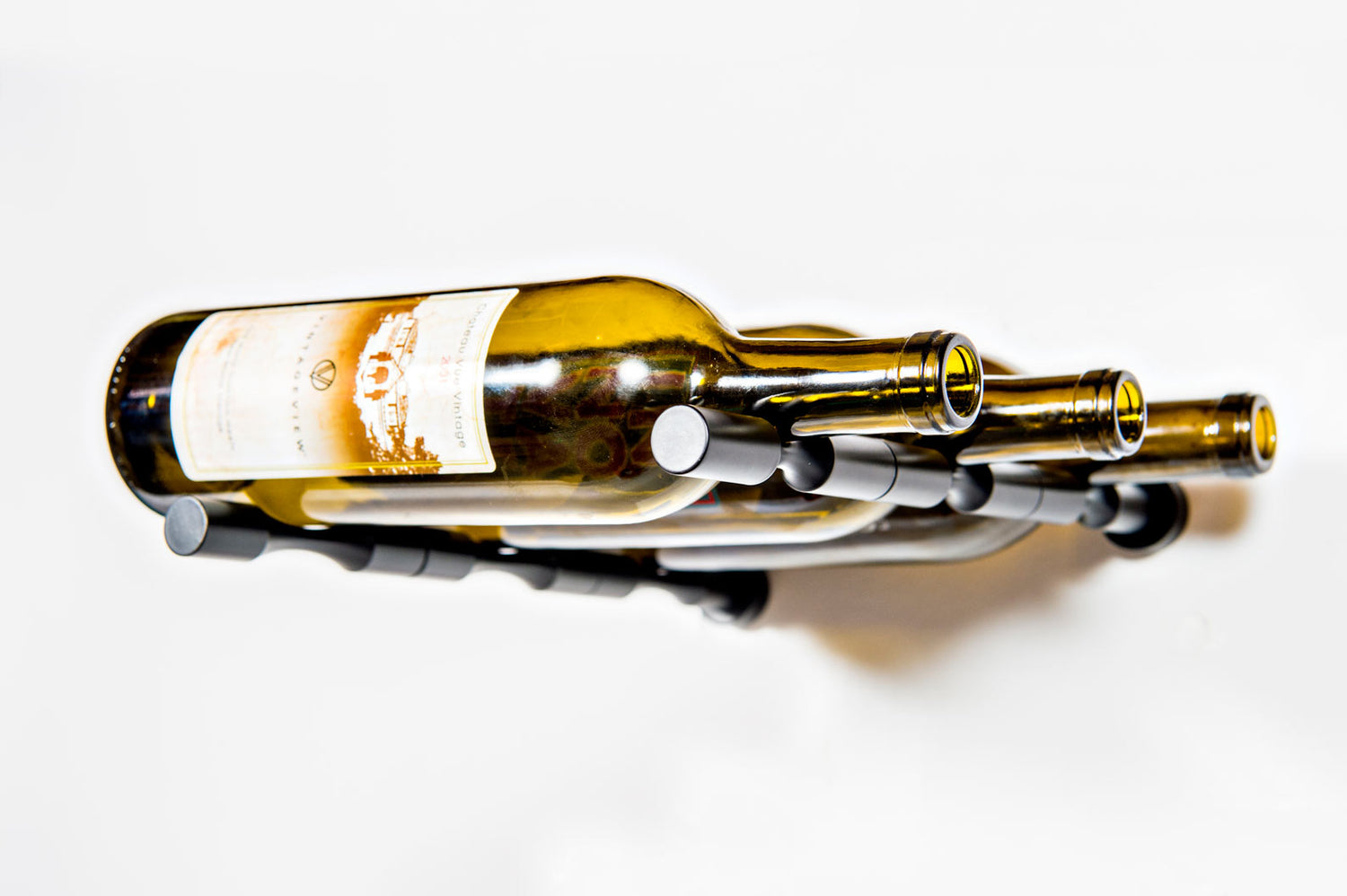 VintageView Vino Pins 3-Bottle Metal Wine Rack Peg Kit