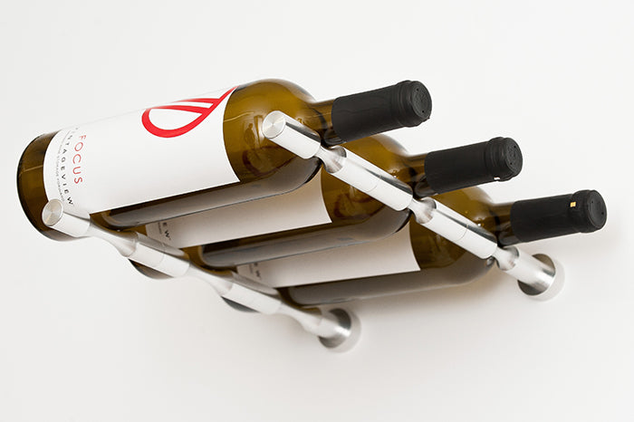 VintageView Vino Pins 3-Bottle Metal Wine Rack Peg Kit