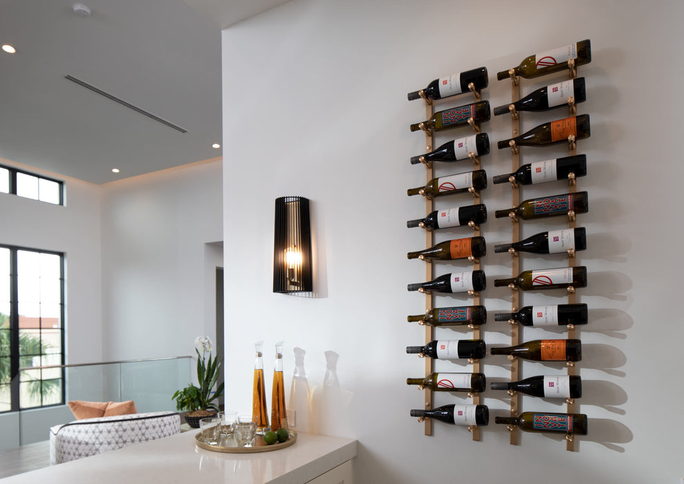 VintageView Vino Pins Flex Wall Mounted Metal Wine Rack system (9 to 27 bottles)