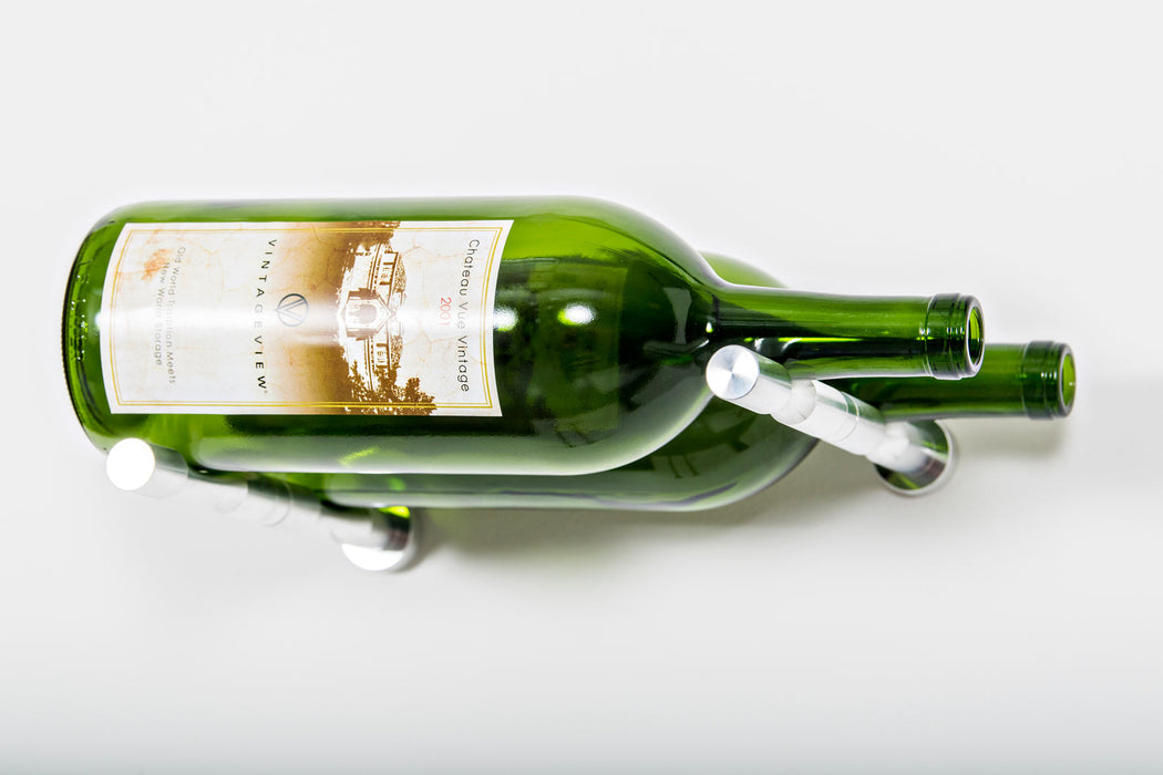 VintageView Vino Pins Magnum or Champagne 2-Bottle Metal Wine Rack Kit