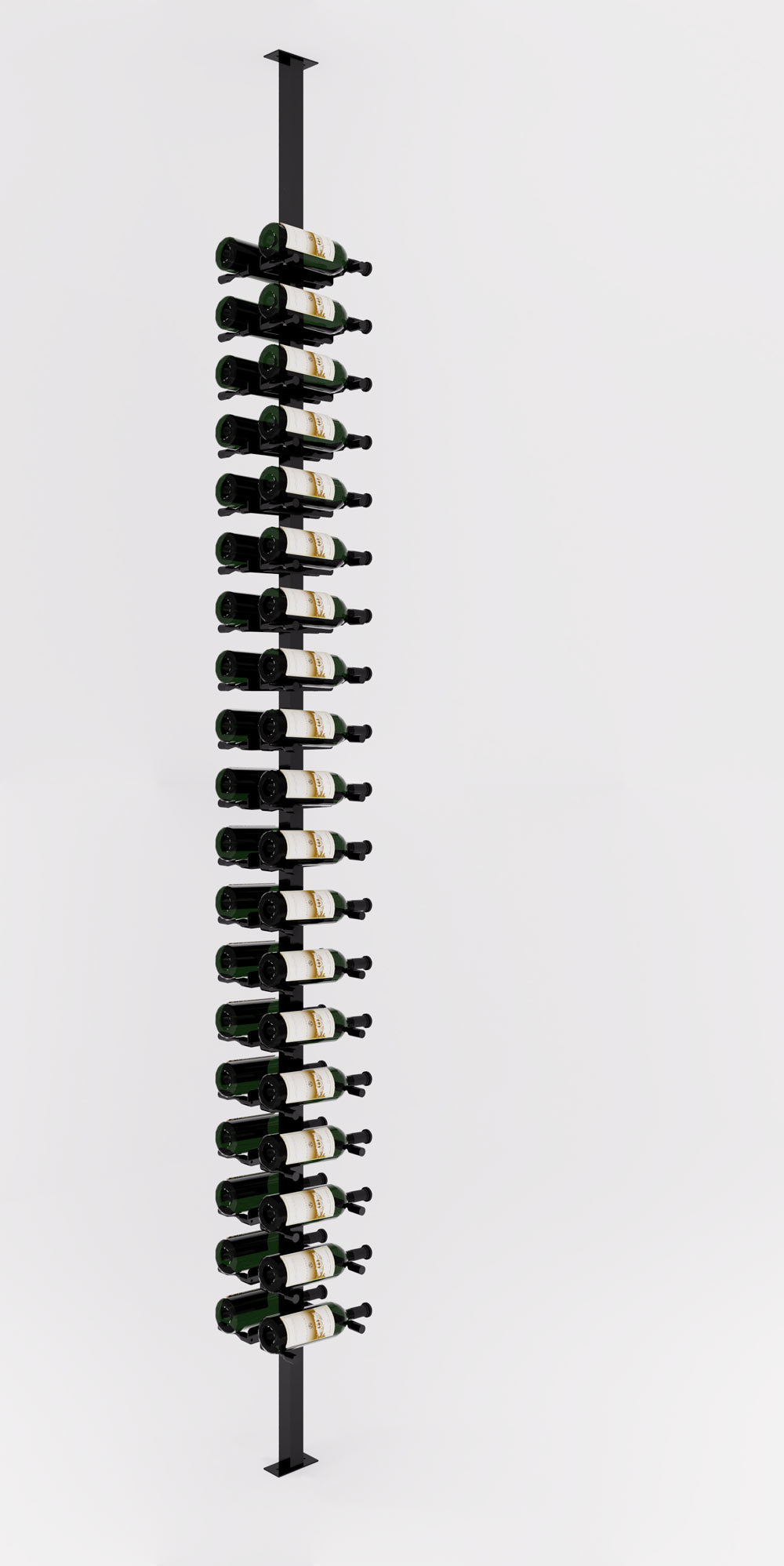 VintageView Vino Pins Post Kit: Two-Sided Label Forward Floating Wine Rack (40-80 bottles)