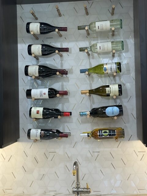 VintageView Vino Pins Wall Mounted Metal Wine Rack Kit (2 Bottles)