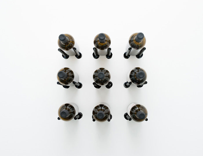 VintageView Vino Rails Designer Kit (9 bottles): Cork Forward Wall Mounted Wine Rack Display
