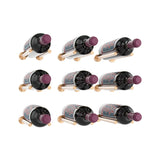 VintageView Vino Rails Designer Kit (9 bottles): Cork Forward Wall Mounted Wine Rack Display