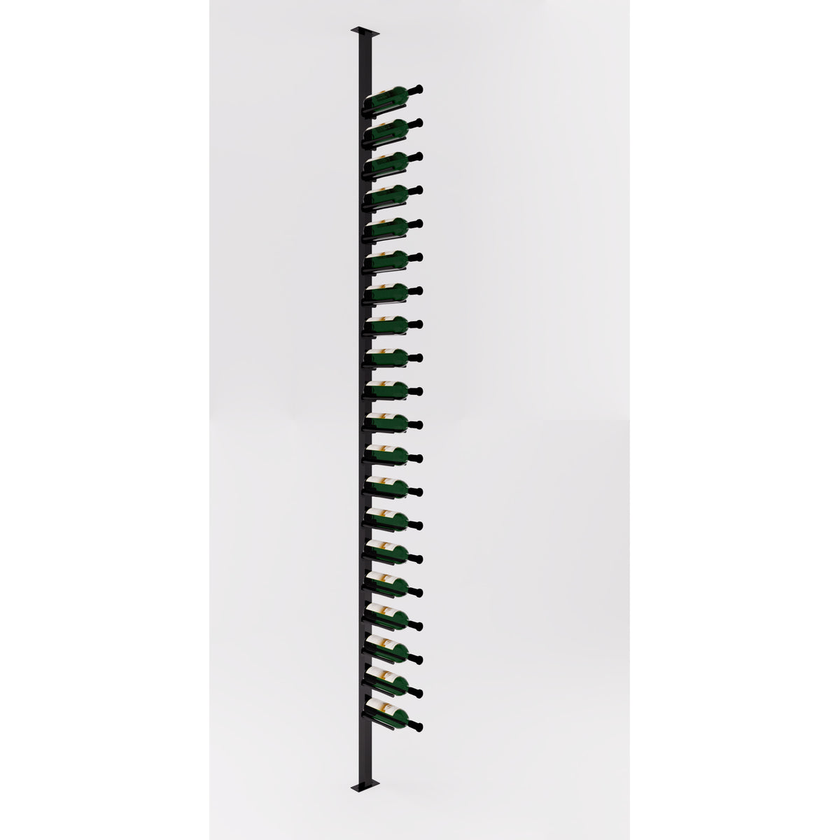 Wine Rack Post VintageView Vino Rails Post Kit: Single-Sided Cork Forward Floating Wi ...