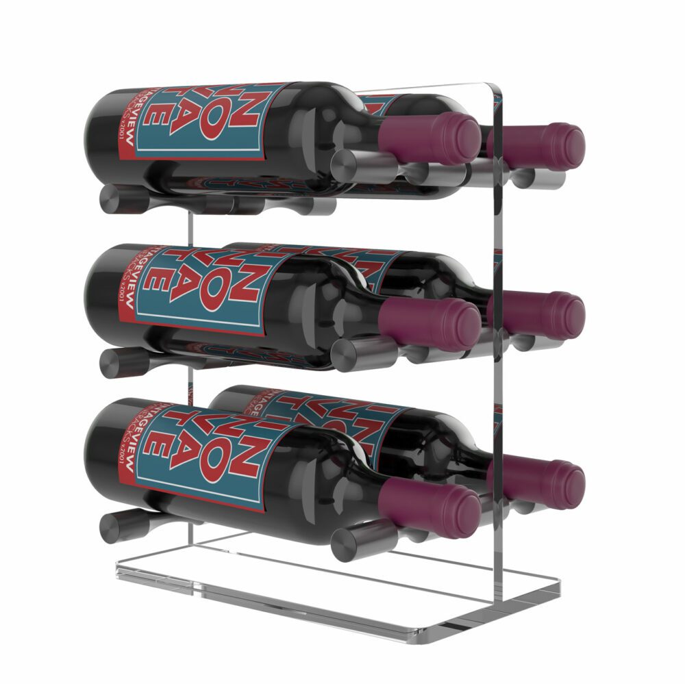 VintageView Vino Series Mini (metal and acrylic table top wine rack)