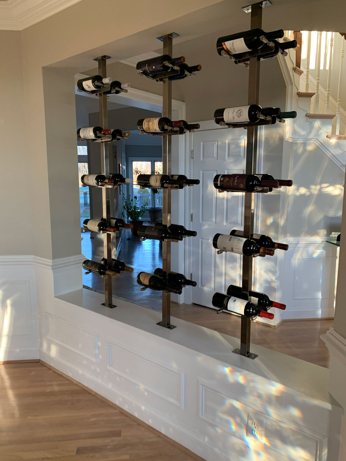 Loop Wine Rack VintageView Vino Series Post (floating wine rack system component ...