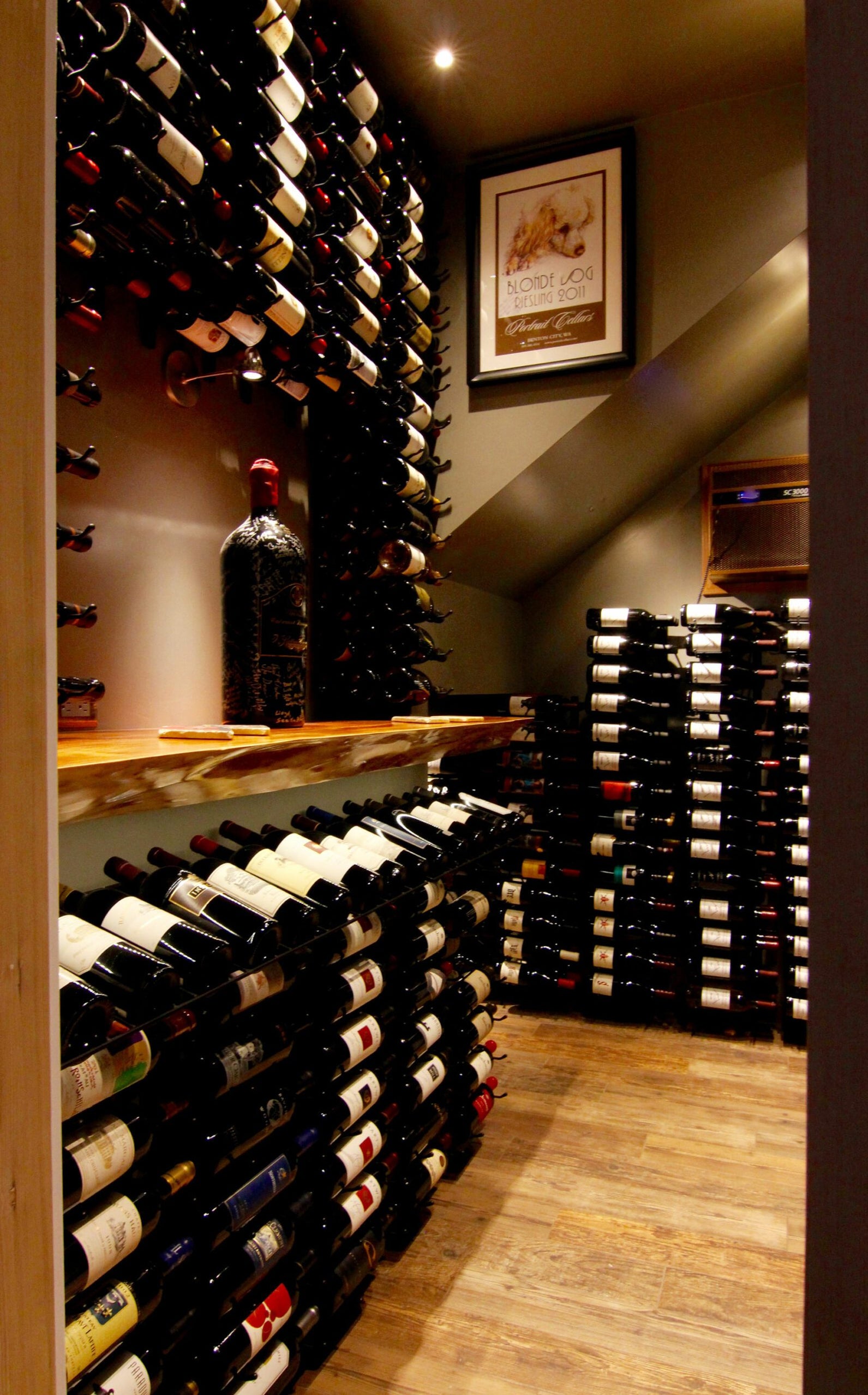 VintageView Wall Wine Rack Kit 5' (15 to 45 bottles)