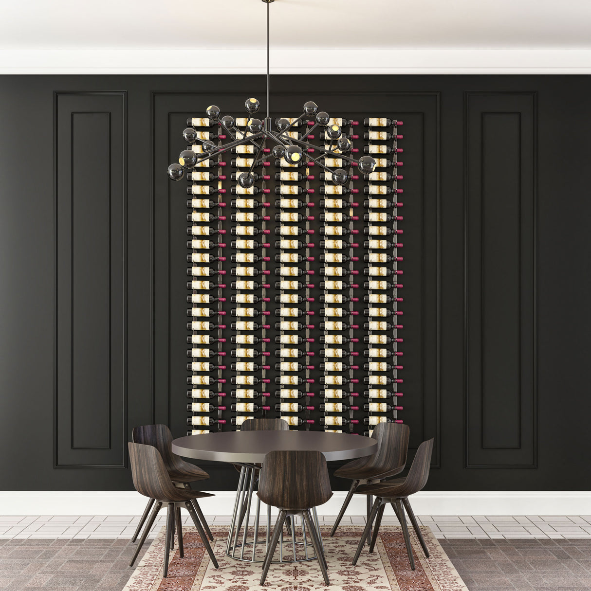 VintageView Wall Wine Rack Kit 7' (21 to 63 bottles)