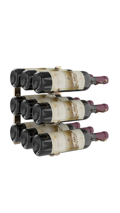VintageView Wall Wine Racks 1' (3 to 9 bottles)