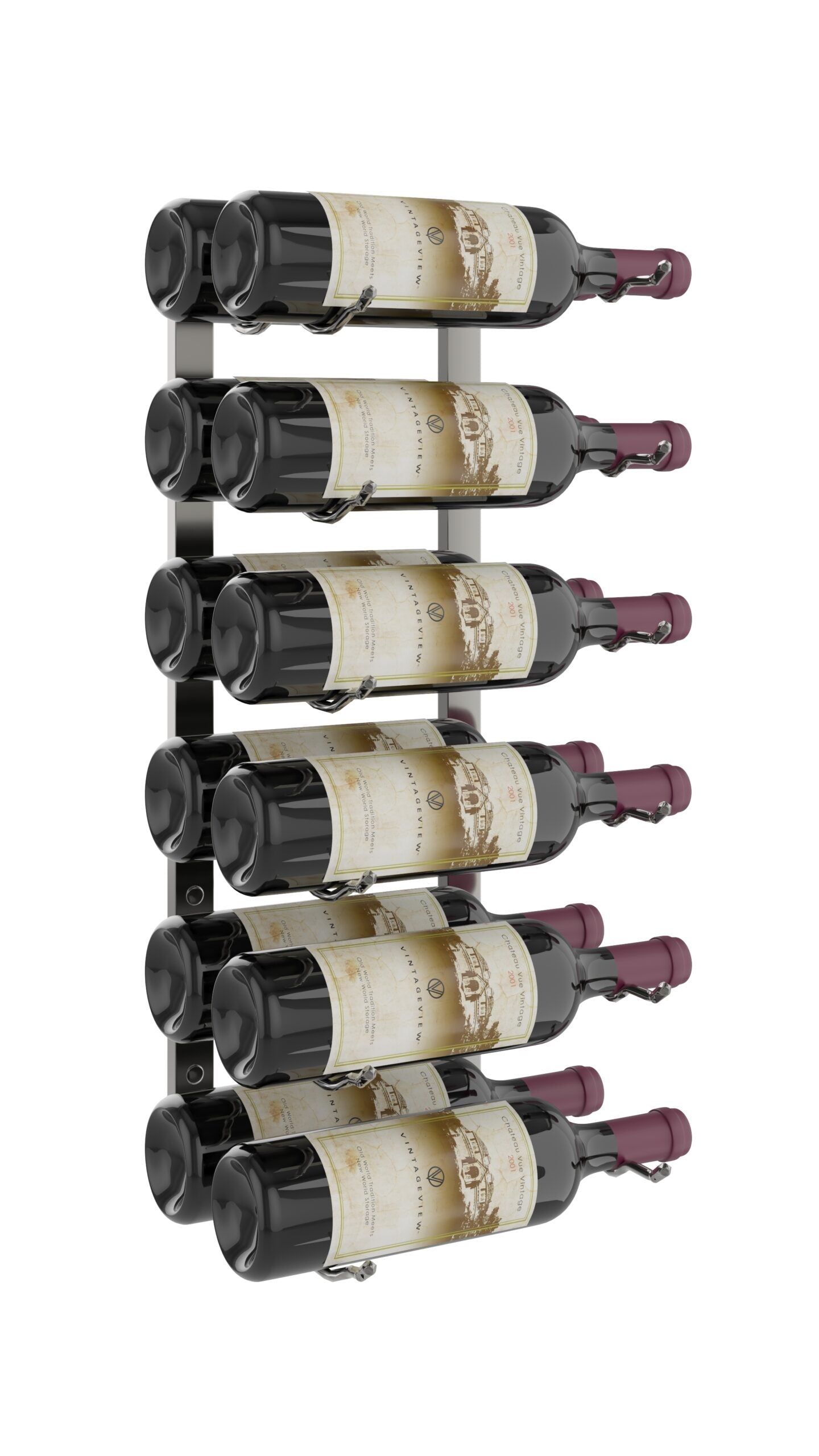 VintageView Wall Wine Racks 2' (6 to 18 bottles)