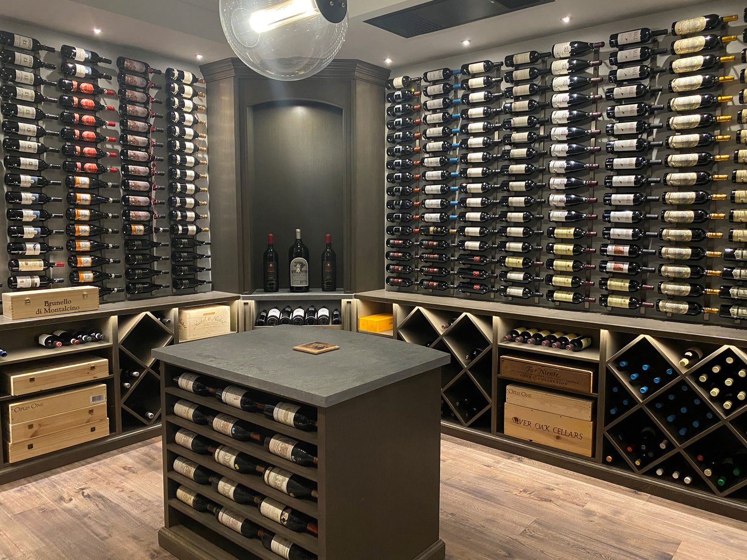 VintageView Wall Wine Racks 4' (12 to 36 bottles)