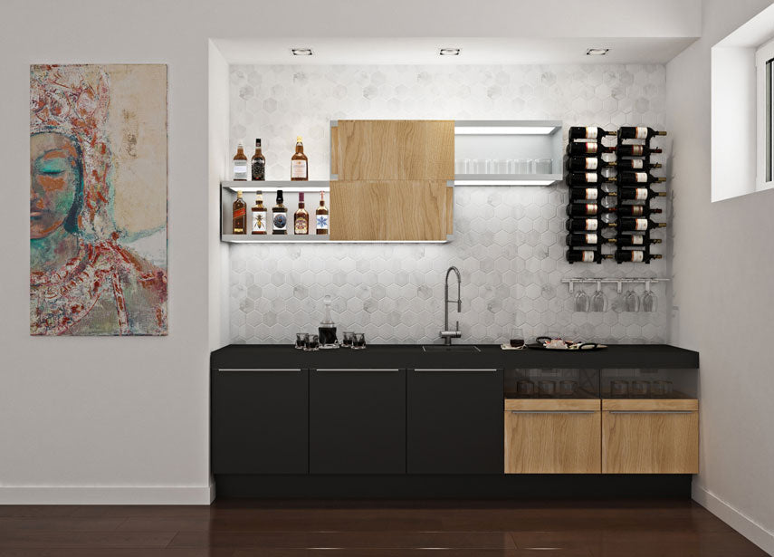 VintageView 'Wet Bar' Wine Rack Kit (18-54 Bottles)