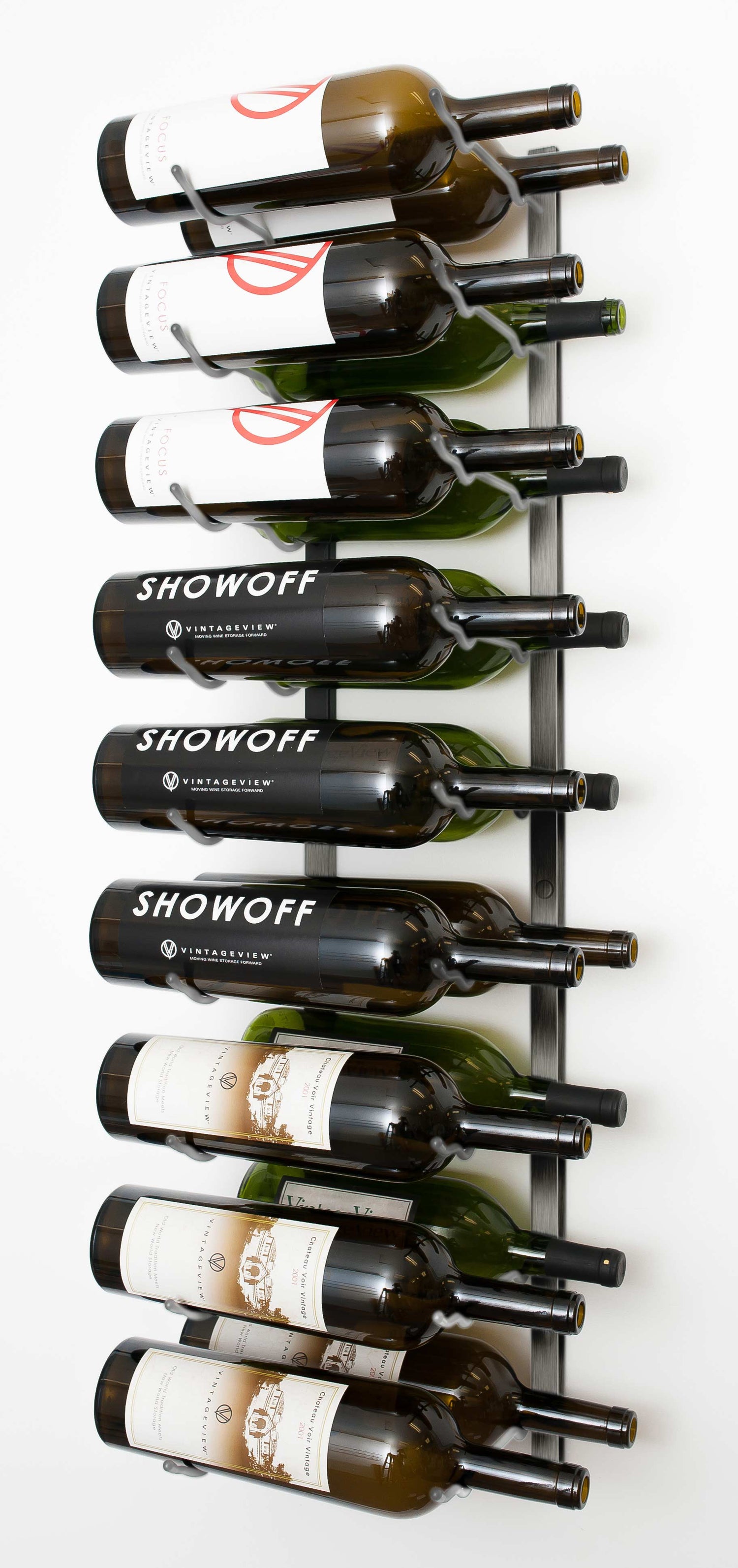 VintageView Magnum/Champagne Wine Rack  (9 to 18 bottles)