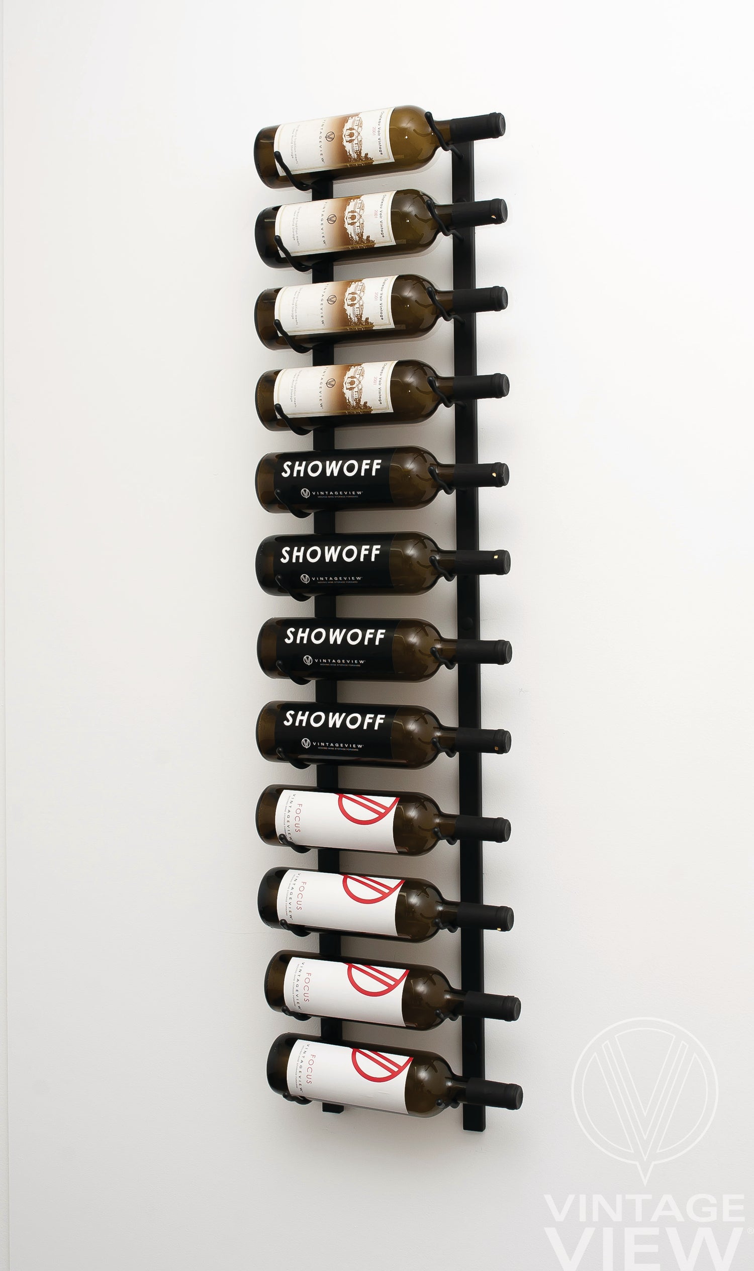 VintageView Wall Wine Racks 4' (12 to 36 bottles)