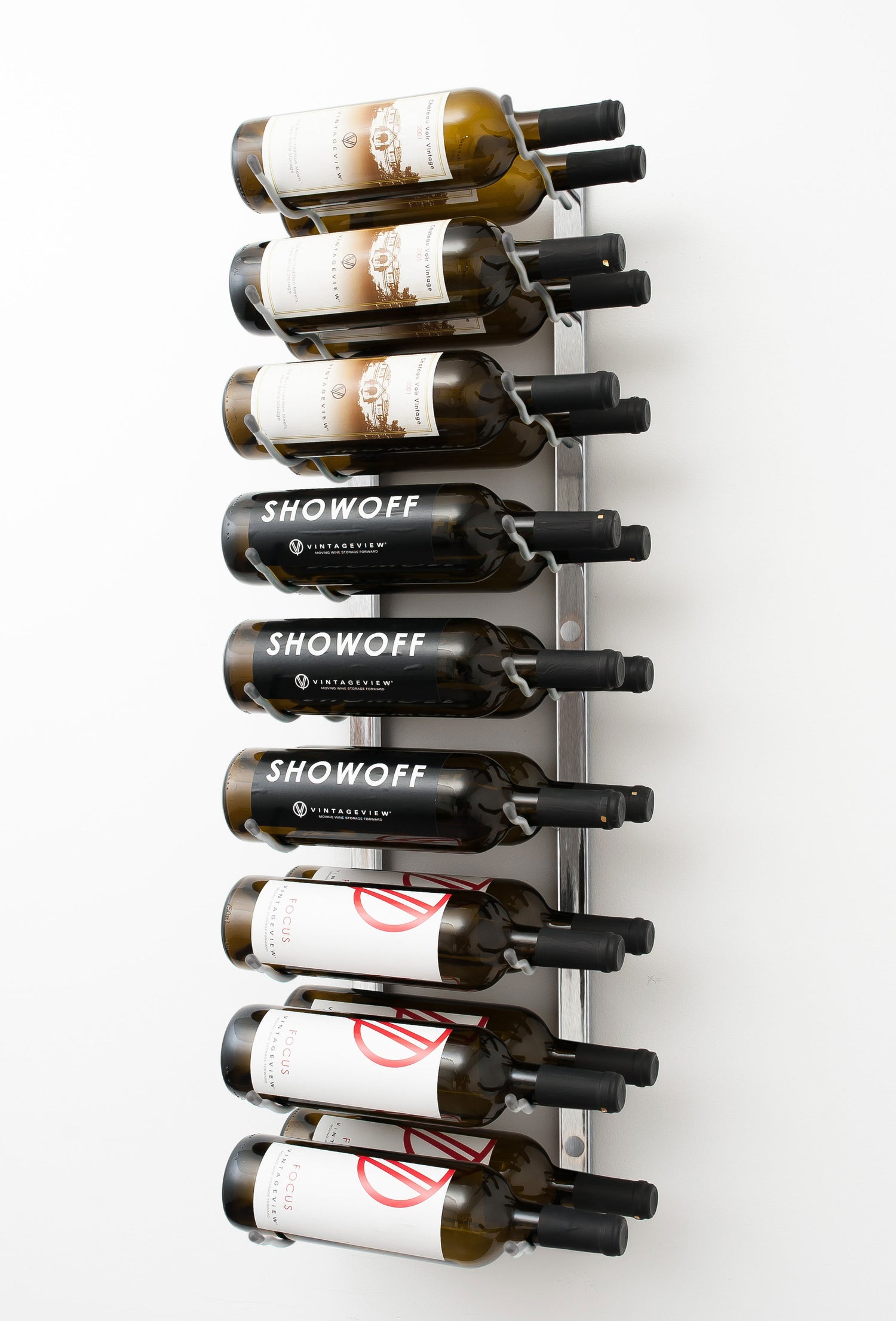 VintageView Wall Wine Racks 3' (9 to 27 bottles)