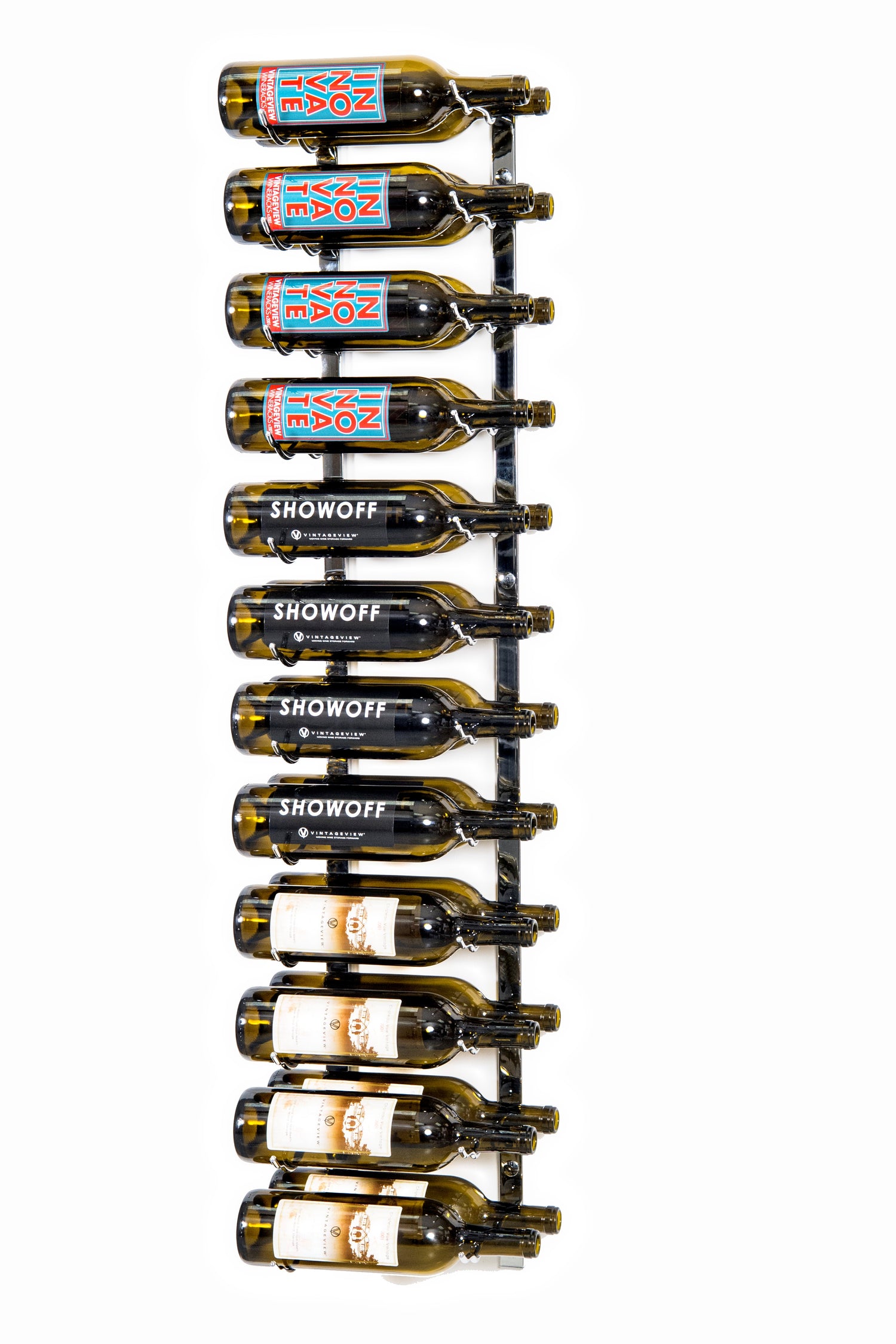 VintageView Wall Wine Racks 4' (12 to 36 bottles)
