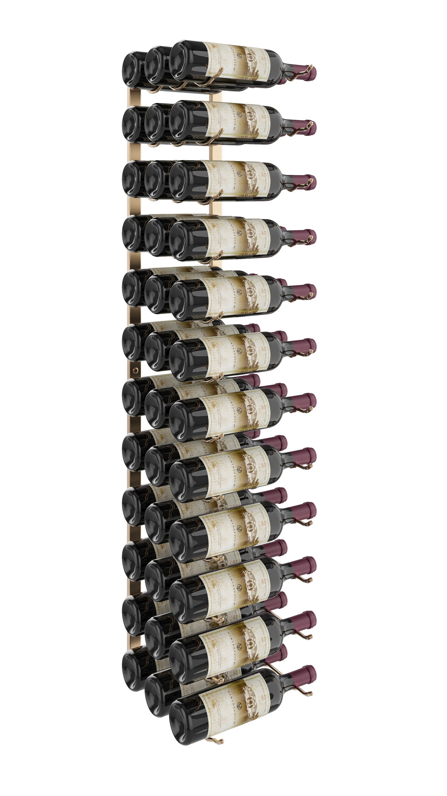 VintageView Wall Wine Racks 4' (12 to 36 bottles)