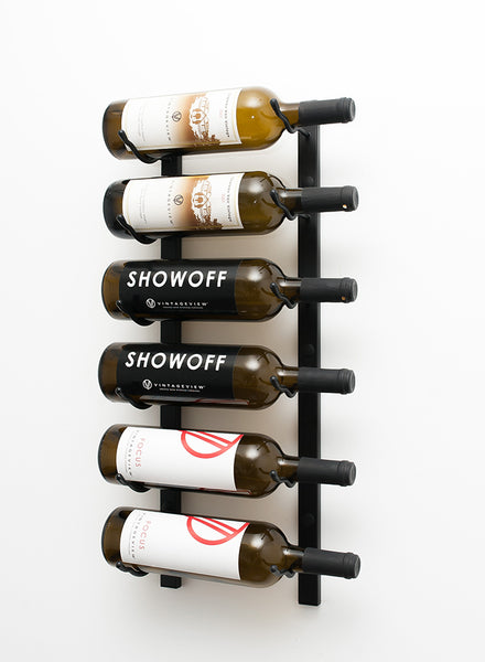 Single wine bottle wall mount top