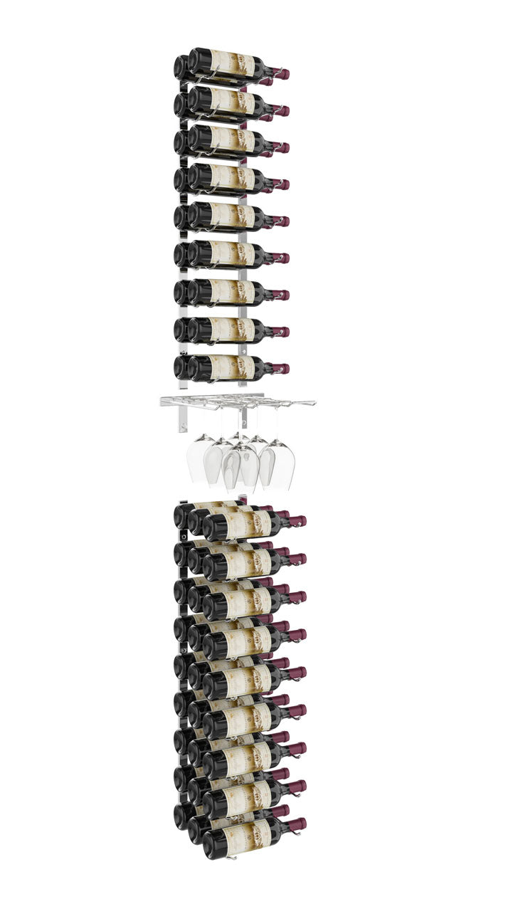 VintageView Wine Glass and Bottle Racking Kit (45 bottles, 6 Stems)