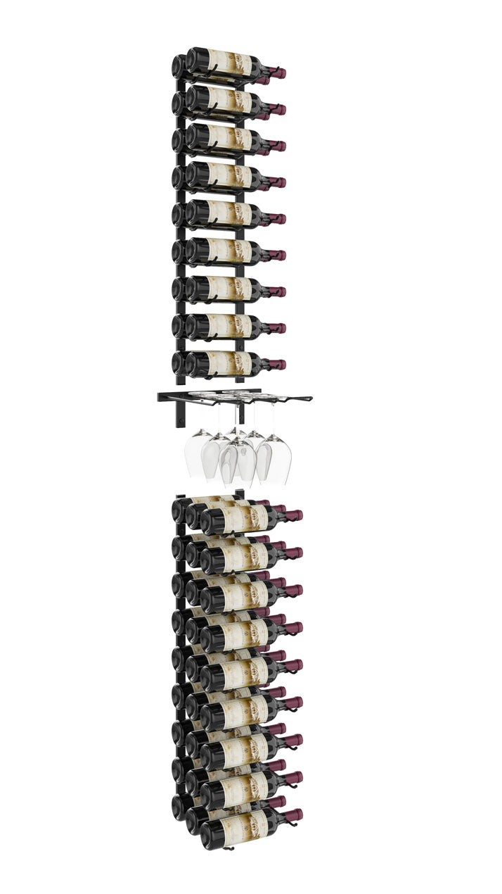 VintageView Wine Glass and Bottle Racking Kit (45 bottles, 6 Stems)