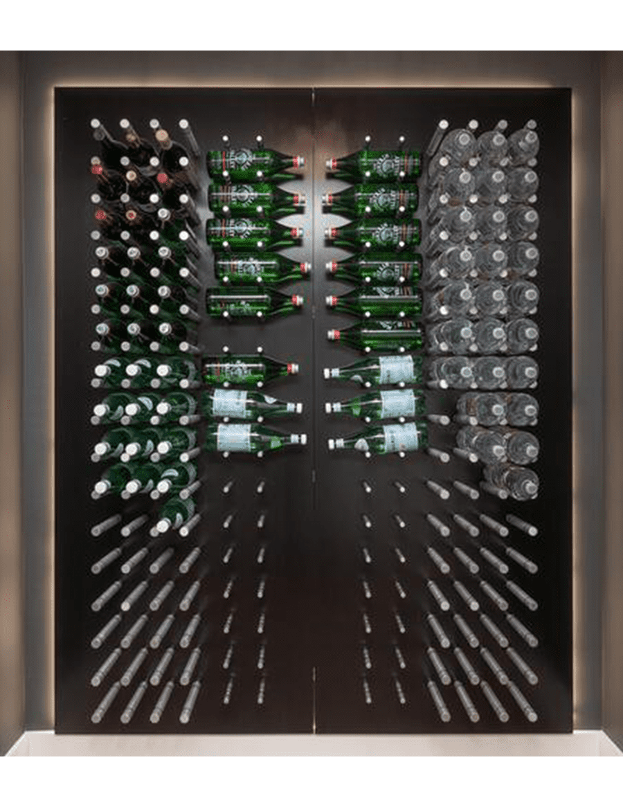 Wall mounted outlet wine refrigerator