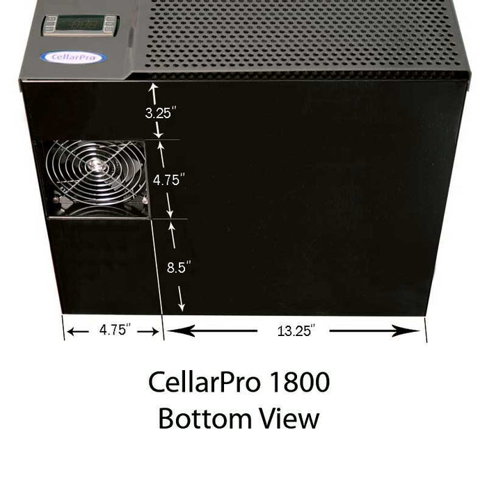 CellarPro 1800QTL Cooling Unit bottom view