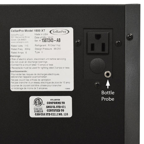 CellarPro 1800XT Cooling Unit ETL listing