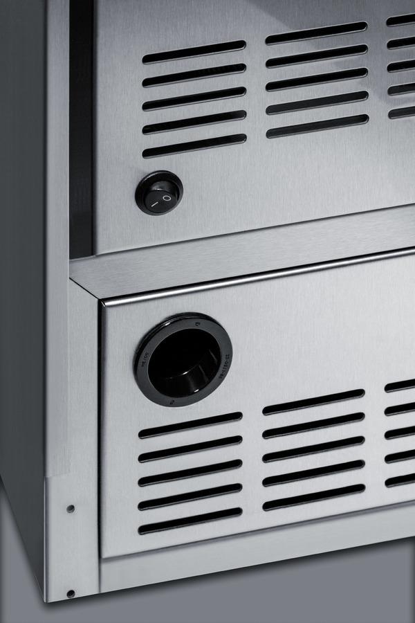 Summit 15.18" Stainless Steel Built In Ice Maker BIM25H32