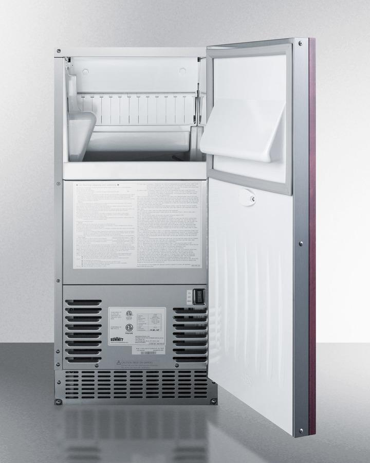 Summit 14.88" Slim Fitting Built In Ice Maker BIM68OSGDRIF