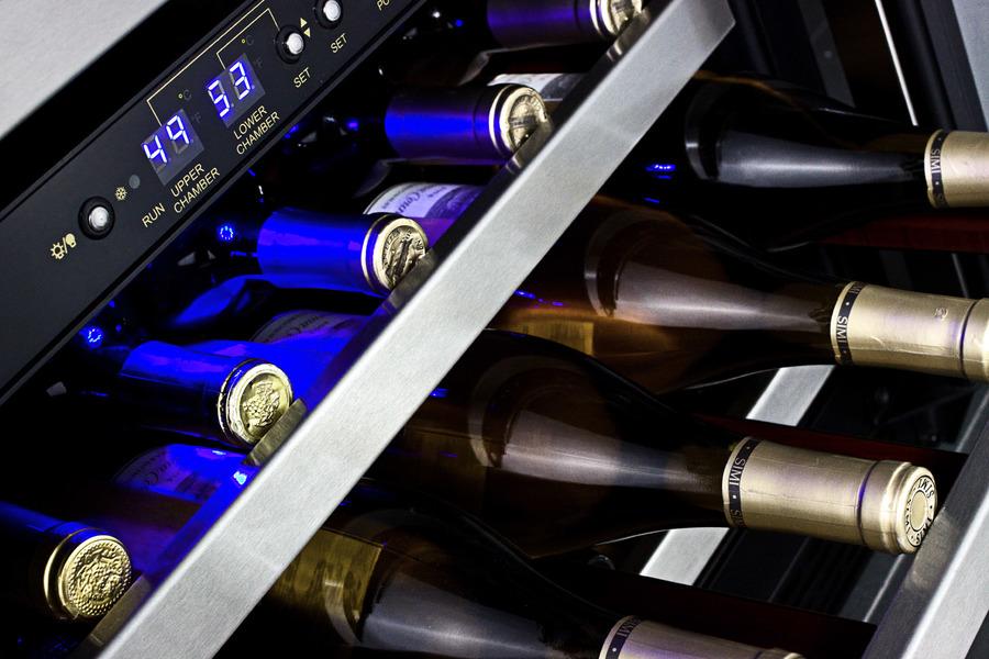 Summit 46 Bottle Dual Zone Built In Wine Cooler SWC530BLBISTCSSADA