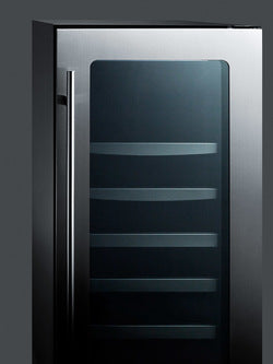 Summit 15" Wide Built-In Wine/Beverage Center - Stainless Cabinet