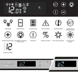 Transtherm Double Ermitage Glass Black Full Shelf
